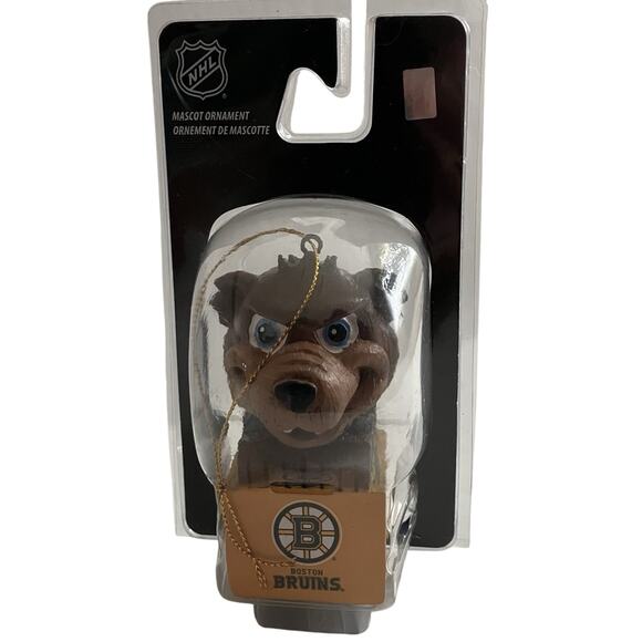 Boston Bruins NHL Sports Mascot Ornament Anthropomorphic Brown Bear Blade - Picture 1 of 4